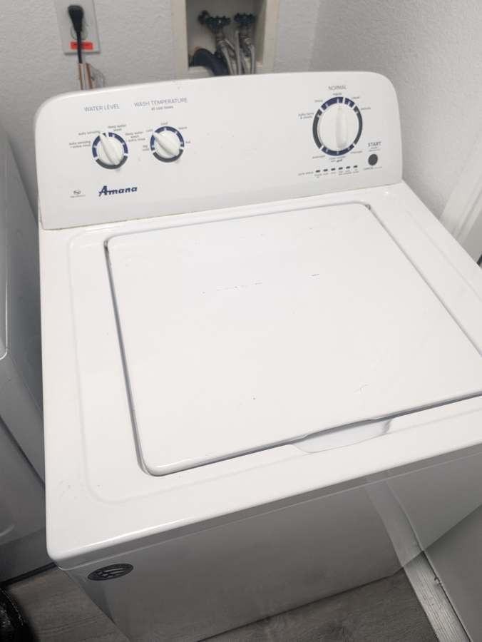 Amana top-load washer on a service call &mdash; Done Right Appliance Repair, Fort Worth TX