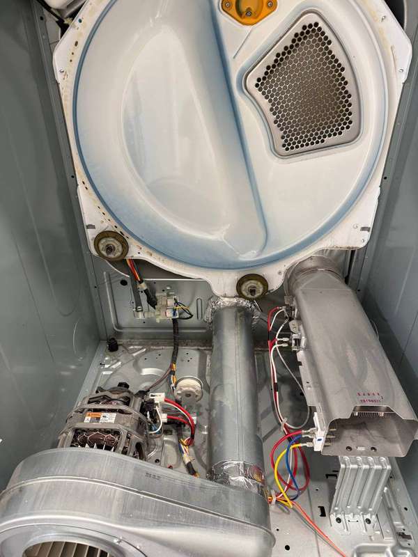 Worn dryer drum rollers causing loud rumbling — Fort Worth TX