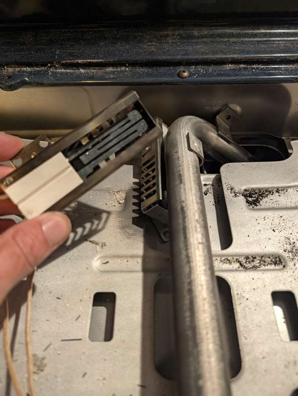 Weak gas oven igniter being replaced, DFW appliance repair