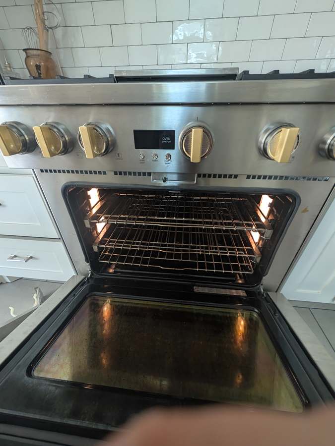 Gas range oven heating again after igniter replacement - Fort Worth TX