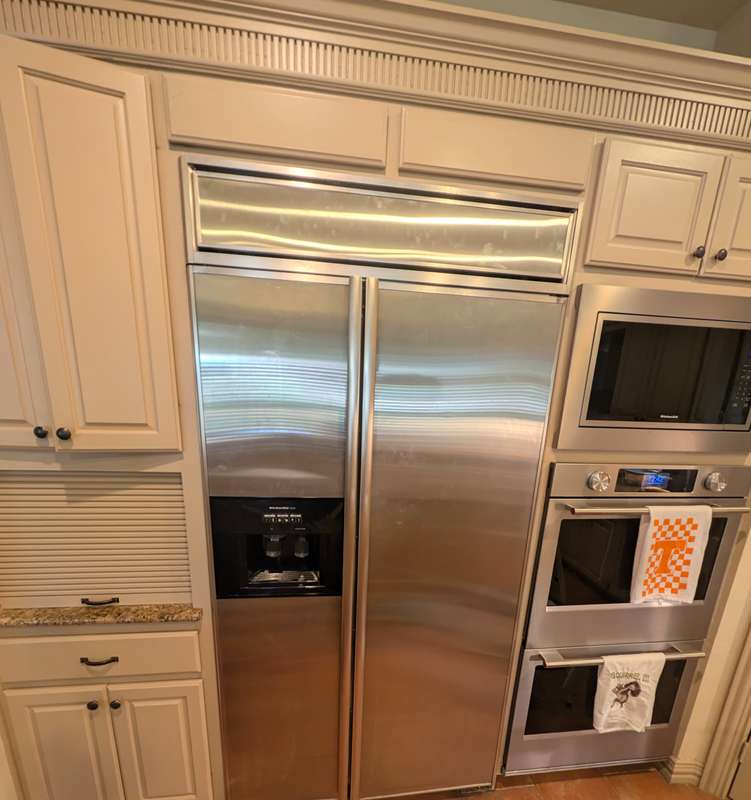 KitchenAid built-in side-by-side refrigerator service - Fort Worth TX