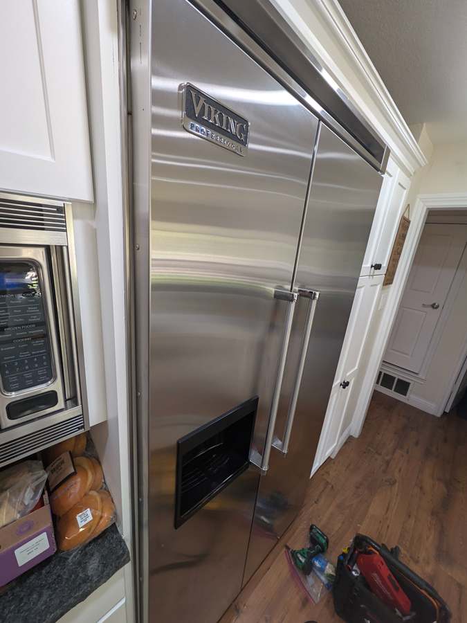 Viking Professional built-in refrigerator serviced in Fort Worth, TX - Done Right Appliance Repair